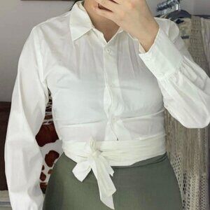 Forever 21 Women's White Blouse